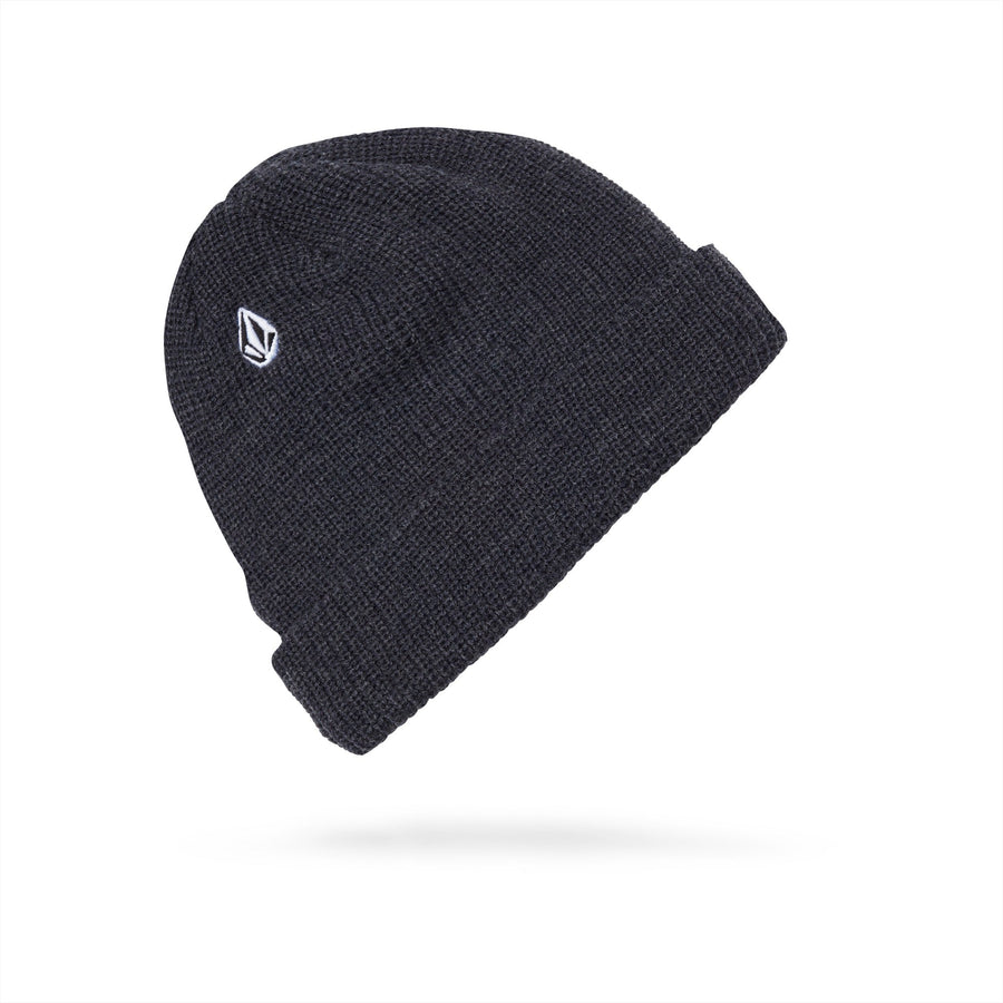 FULL STONE BEANIE -  CHARCOAL HEATHER
