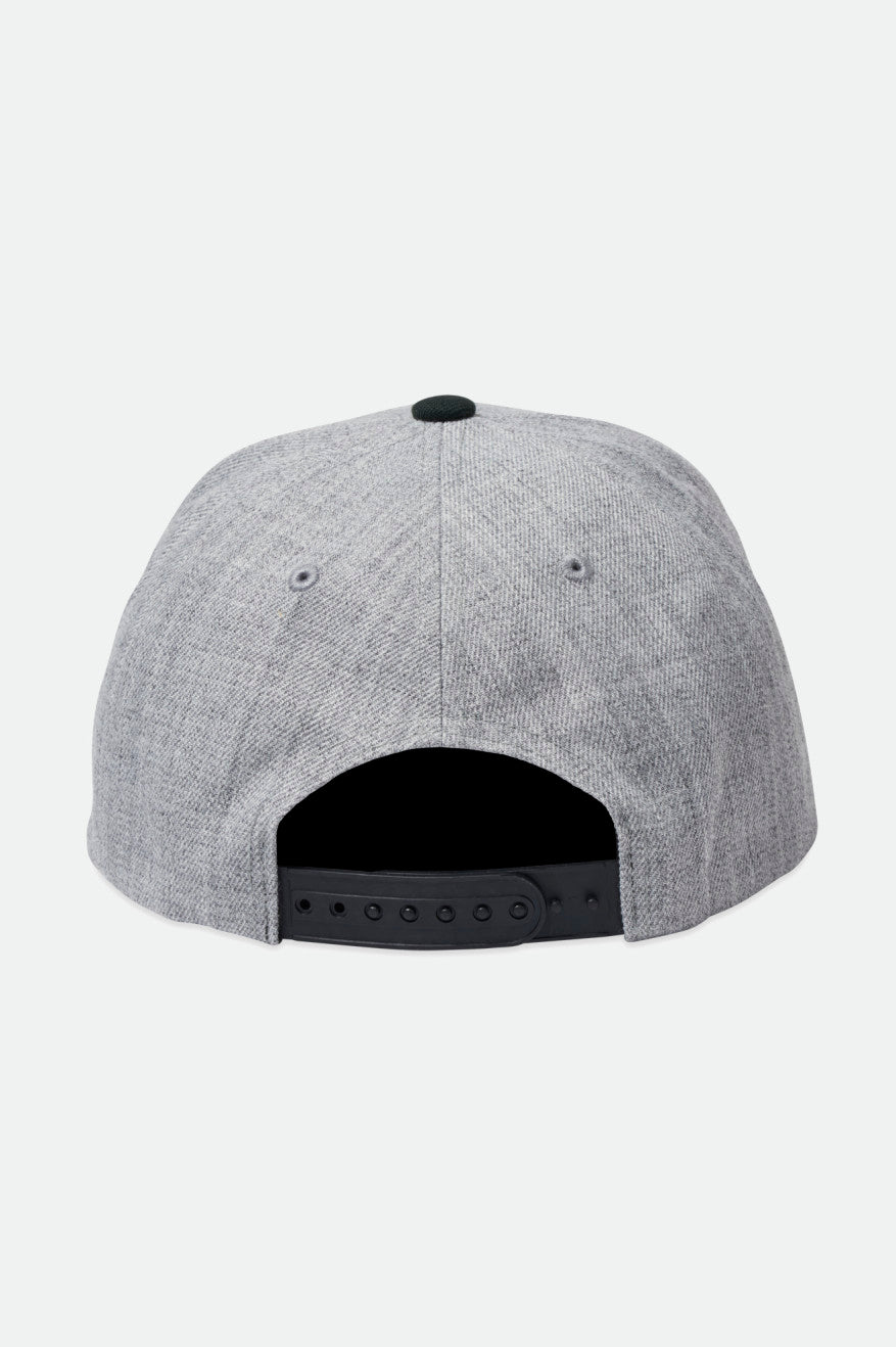 CREST C MP SNAPBACK -  HEATHER GREY/BLACK