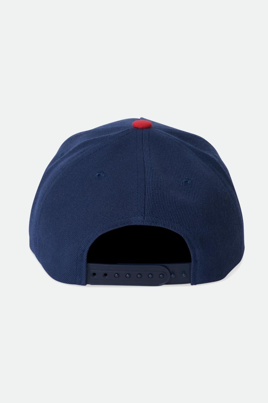 CREST C MP SNAPBACK -  WASHED NAVY/RED