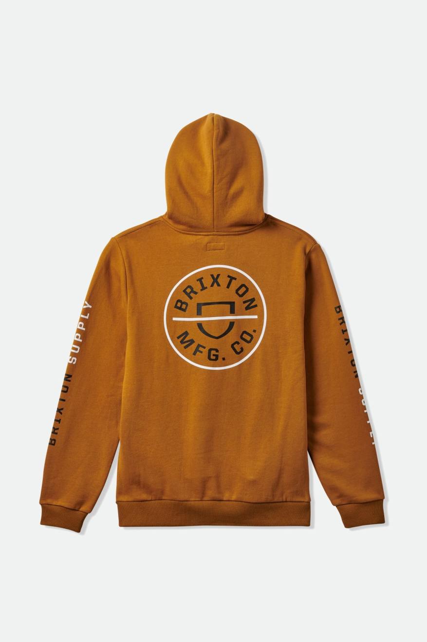 CREST HOOD -  GOLDEN BROWN/WHITE/BLACK