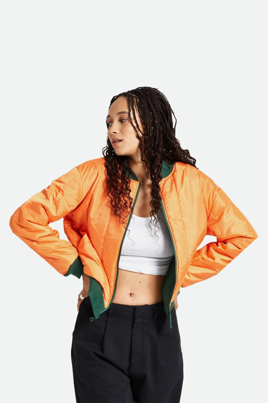 UTOPIA REVERSIBLE BOMBER JKT - PINE NEEDLE / Dusty Roots