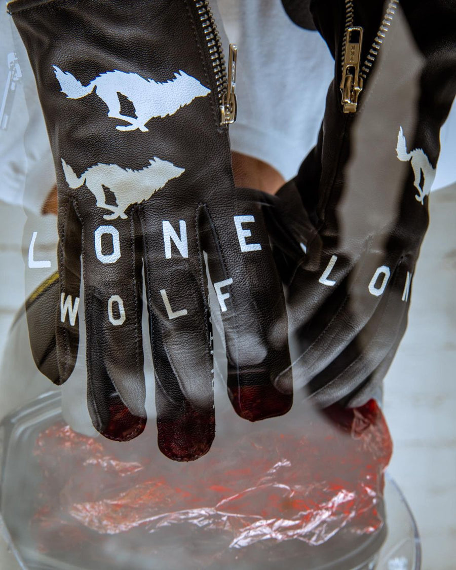 LONE WOLF GOATSKIN -  BLACK