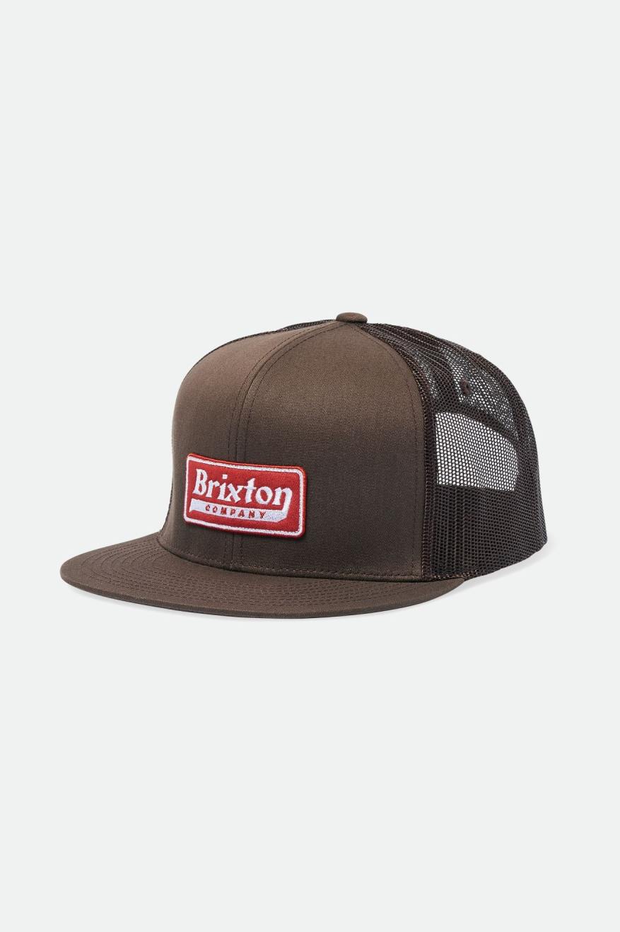 STEADFAST HP MESH CAP -  DARK EARTH/BURNT RED