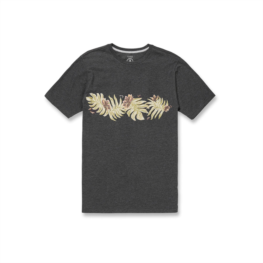 MARBLE FLORAL SST - DARK BLACK HEATHER