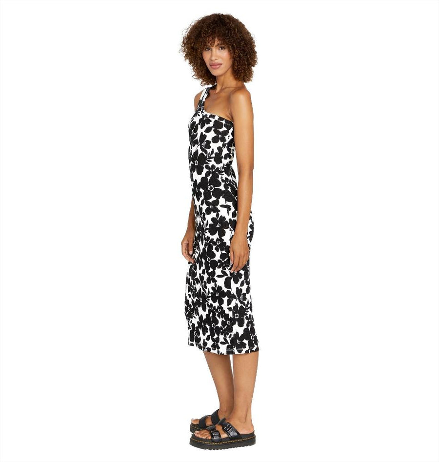 COCO HO ASSYM DRESS -  BLACK WHITE