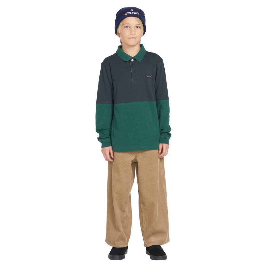 BIG BOY - DUOSTONE POLO LS -  NAVY