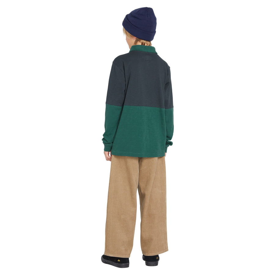BIG BOY - DUOSTONE POLO LS -  NAVY