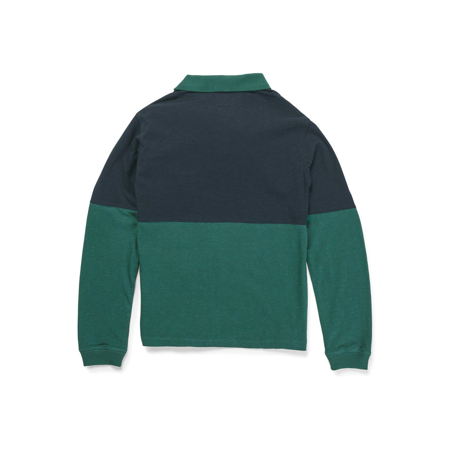 BIG BOY - DUOSTONE POLO LS -  NAVY