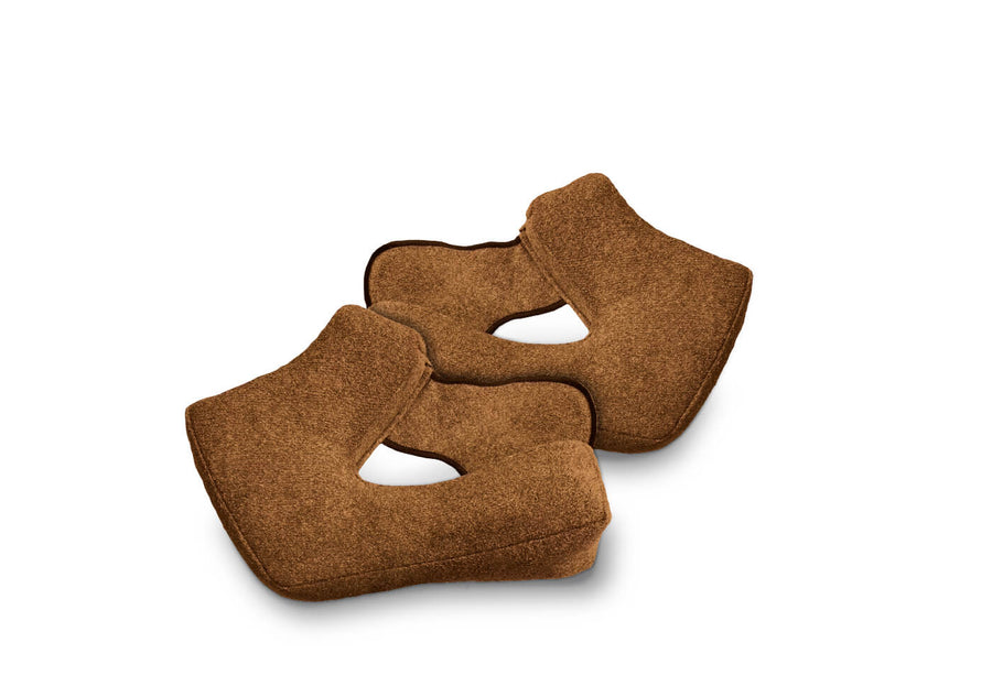 CHEEK PADS -   SUEDE BROWN