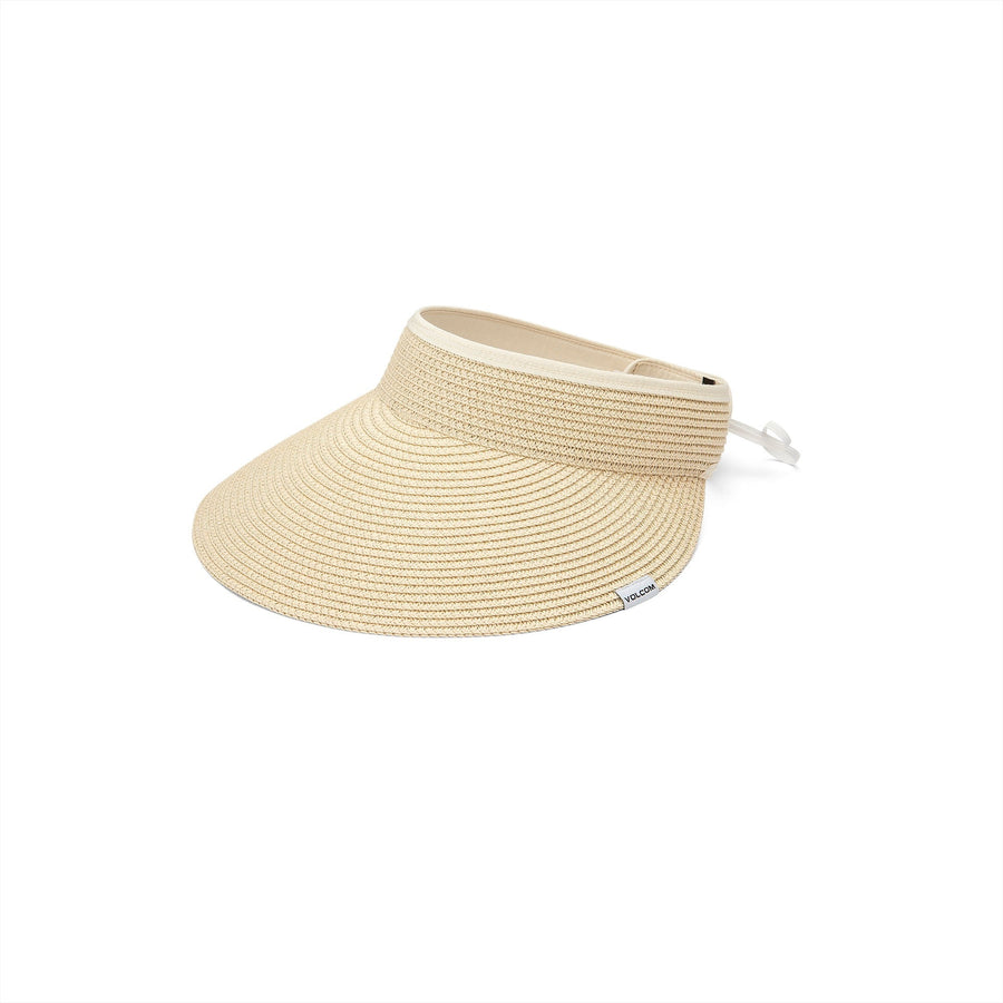 VOLDORA STRAW VISOR -  NATURAL