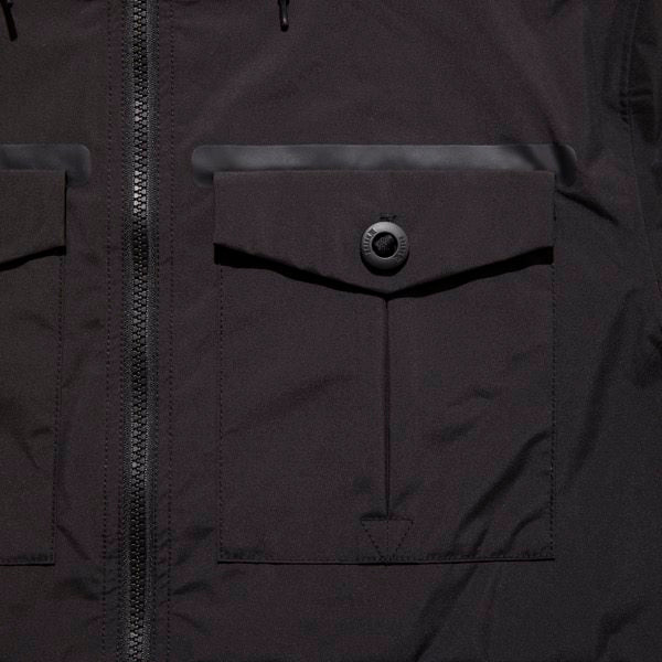 CASCADE RAIN SHELL -  BLACK