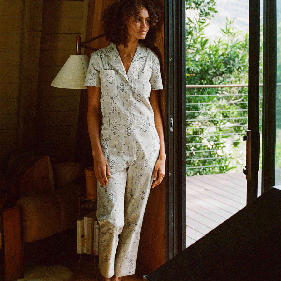 LAYOVER SS JUMPSUIT -  STONE