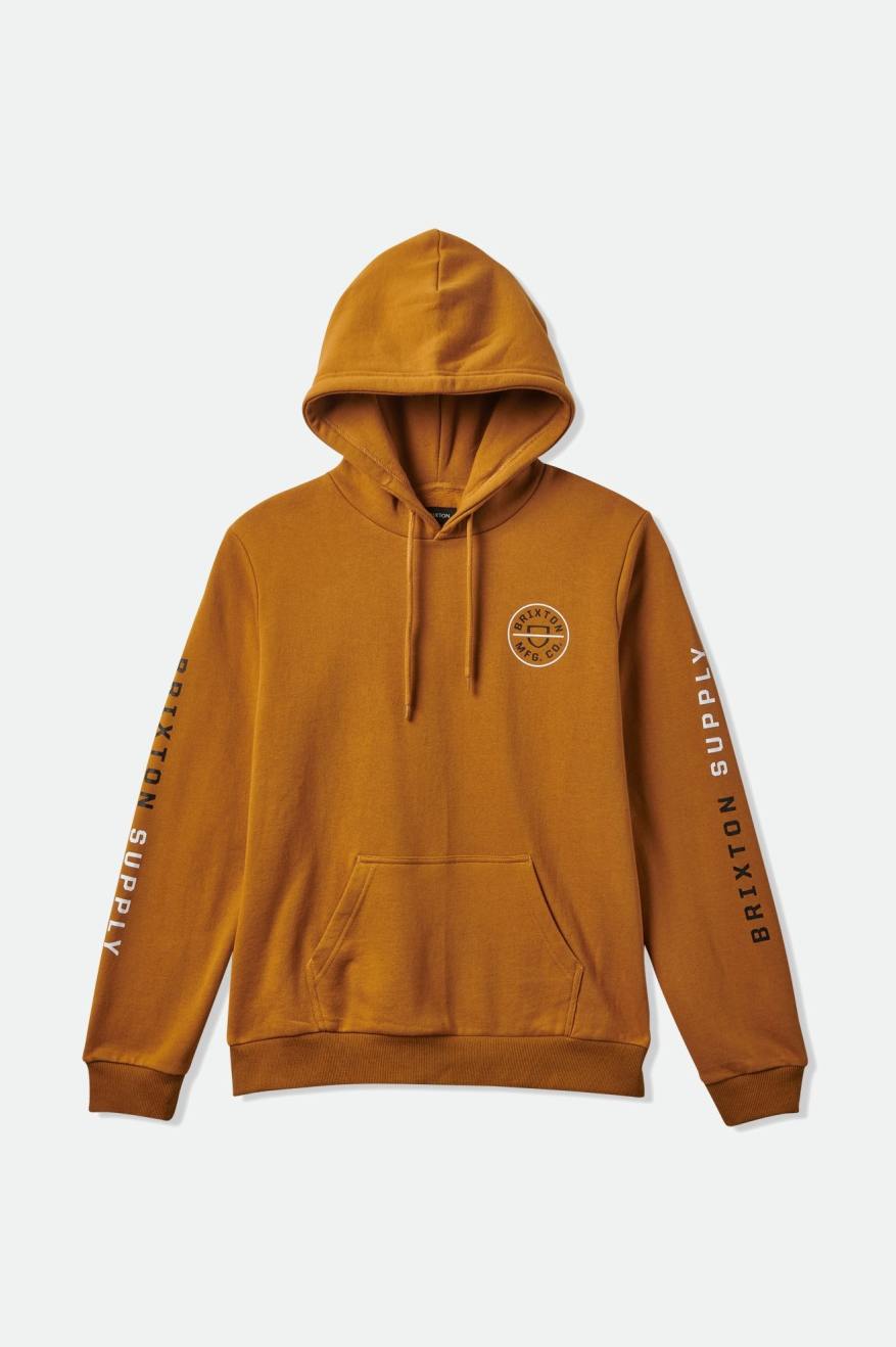 CREST HOOD -  GOLDEN BROWN/WHITE/BLACK