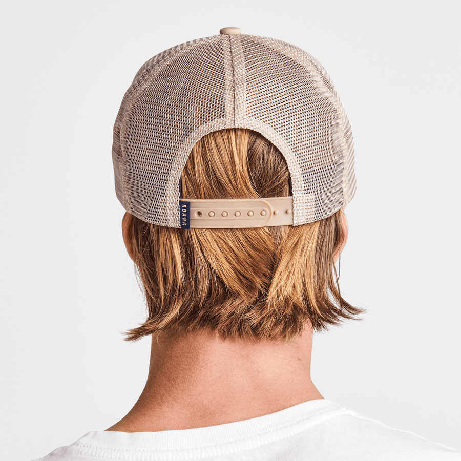 STATION TRUCKER HAT - DARK KHAKI