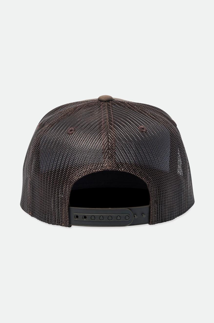 STEADFAST HP MESH CAP -  DARK EARTH/BURNT RED