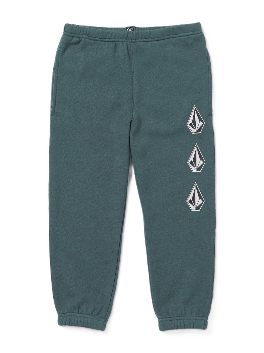 LITTLE BOY - ICONIC STONE FLEECE PANT - DARK SLATE