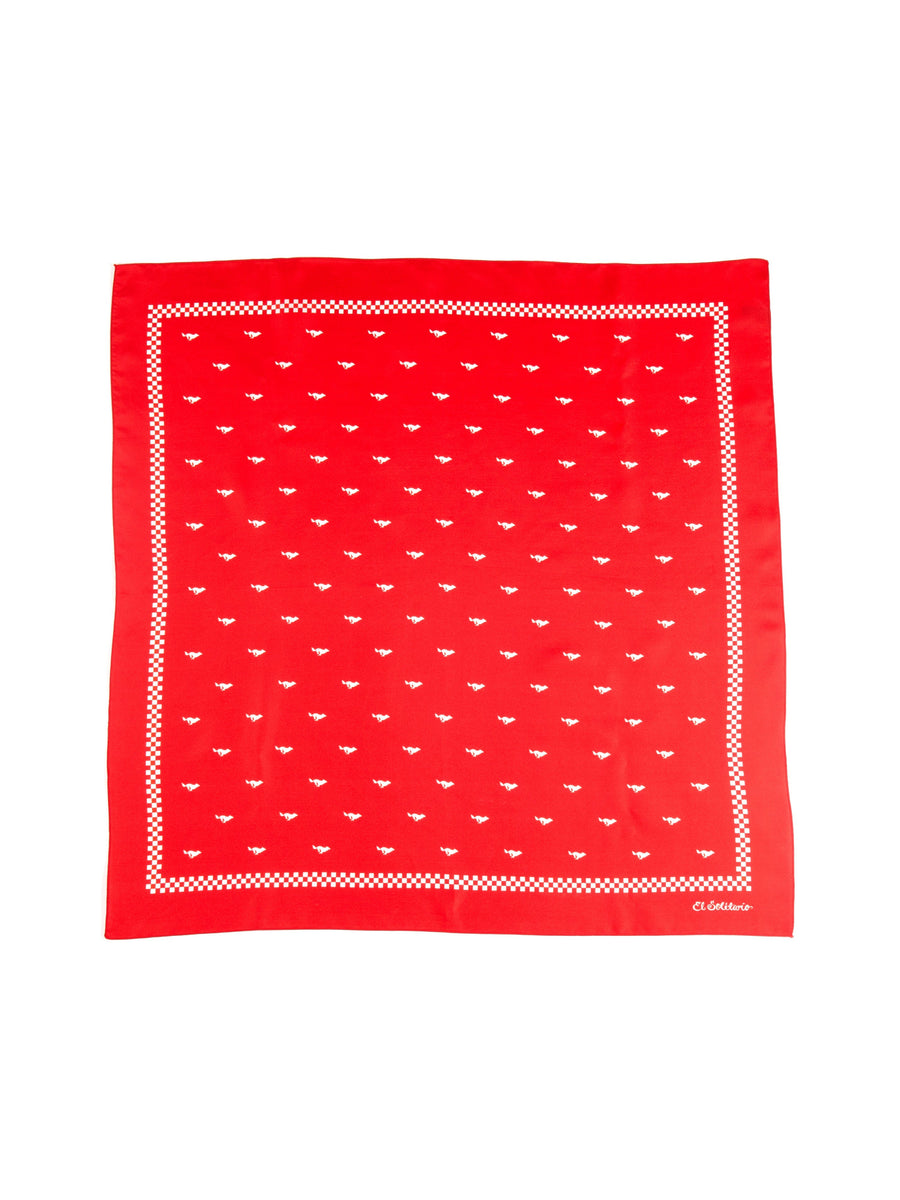 LOBITOS SILK SCARF RED -  RED