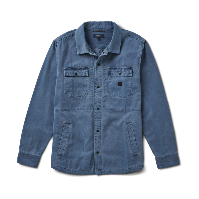 HEBRIDES UNLINED -  BLUE GREY HAMA WASH